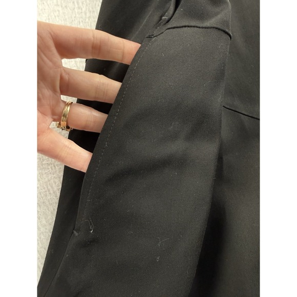 chicos asymmetrical Bias Hem Midi Dress size 2 NWT Black Sleeveless Pockets - Picture 11 of 13